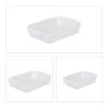 3tlg. Auflaufform Set In Weiß