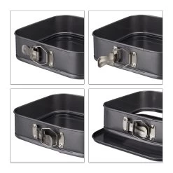 3tlg. Springform-Set In Anthrazit -Relaxdays relaxdays 3tlg springform set in anthrazit 5