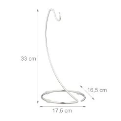 3x Bananenhalter In Silber -Relaxdays relaxdays 3x bananenhalter in silber 3