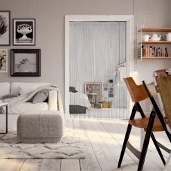 3x Fadenvorhang In Schwarz - (L)245 X (B)145 Cm -Relaxdays relaxdays 3x fadenvorhang in schwarz l 245 x b 145 cm 4