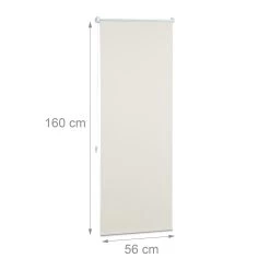 3x Thermorollo In Beige - (B)60 X (H)160cm -Relaxdays relaxdays 3x thermorollo in beige b 60 x h 160cm 3