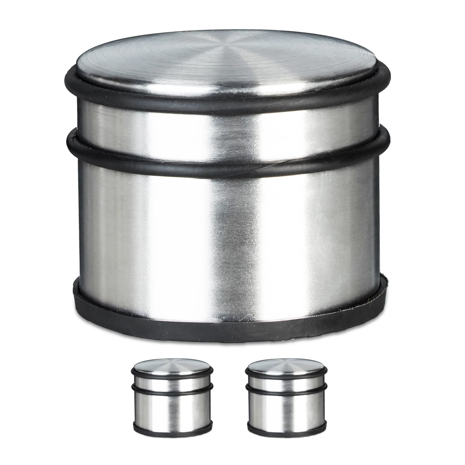 3x Türstopper In Silber 1 3x Türstopper In Silber