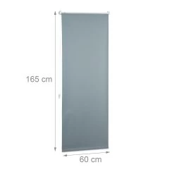 3x Verdunkelungsrollo In Grau - (B)60 X (H)160 Cm -Relaxdays relaxdays 3x verdunkelungsrollo in grau b 60 x h 160 cm 2