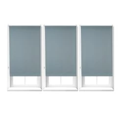 3x Verdunkelungsrollo In Grau - (B)60 X (H)160 Cm
