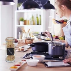 3xAufbewahrungsglas In Transparent -Relaxdays relaxdays 3xaufbewahrungsglas in transparent 2