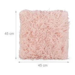 4 X Fellkissen In Rosa - (B)45 X (T)45 Cm 11 4 X Fellkissen In Rosa - (B)45 X (T)45 Cm -Relaxdays relaxdays 4 x fellkissen in rosa b 45 x t 45 cm 3