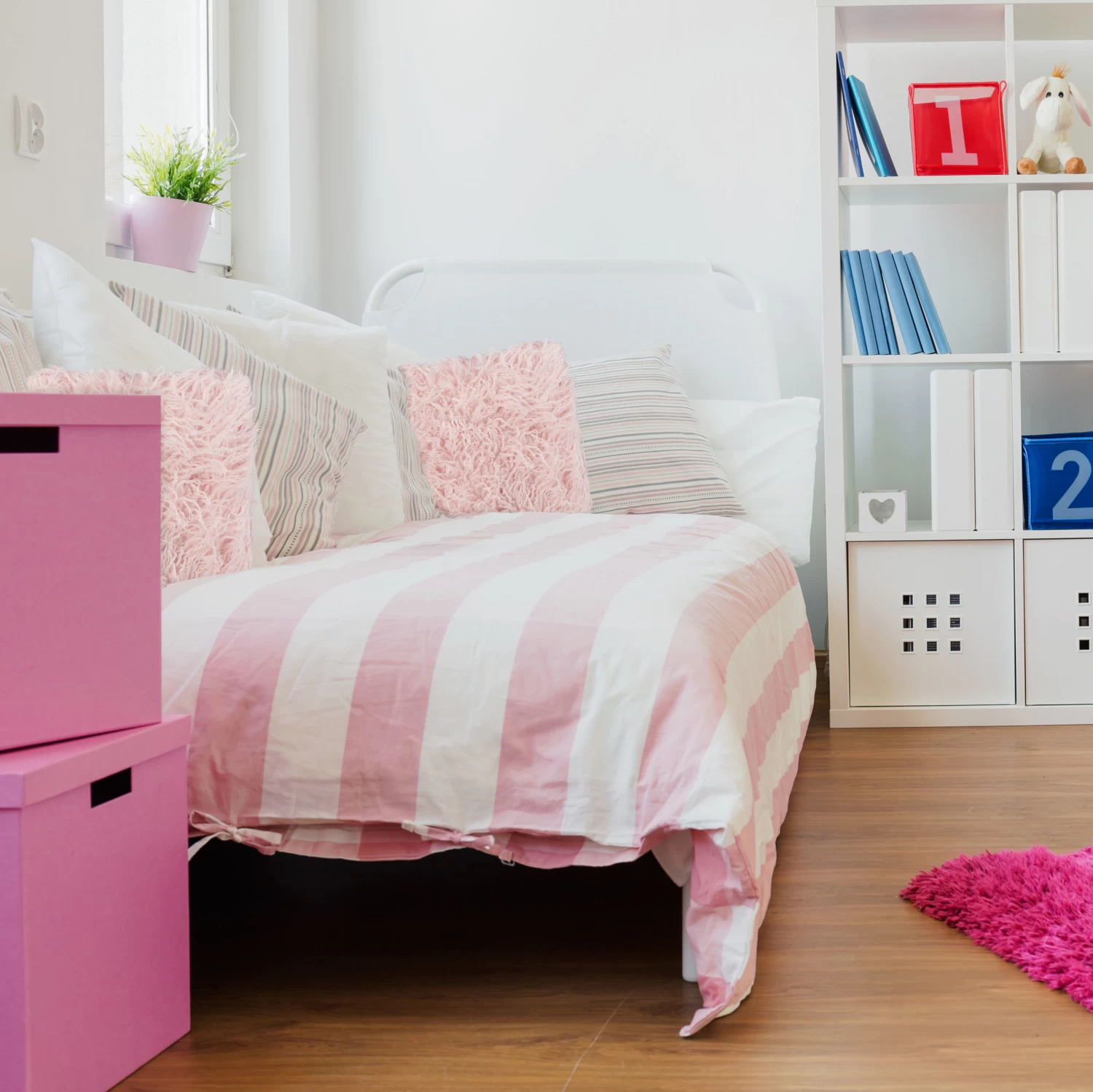 4 X Fellkissen In Rosa - (B)45 X (T)45 Cm 5 4 X Fellkissen In Rosa - (B)45 X (T)45 Cm – Bild 5