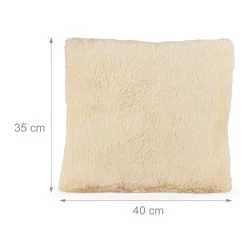 4 X Kissen In Creme - 35 X 40 Cm -Relaxdays relaxdays 4 x kissen in creme 35 x 40 cm 3