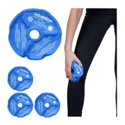 4 X Knie-Kühlpads In Blau
