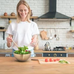 4 X Salatschüssel In Rosa/ Gold - (H)12,5 X Ø 25 Cm -Relaxdays relaxdays 4 x salatschussel in rosa gold h 12 5 x o 25 cm 2