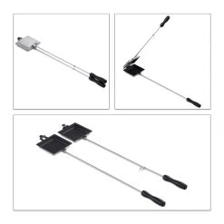 4 X Sandwicheisen In Silber -Relaxdays relaxdays 4 x sandwicheisen in silber 5