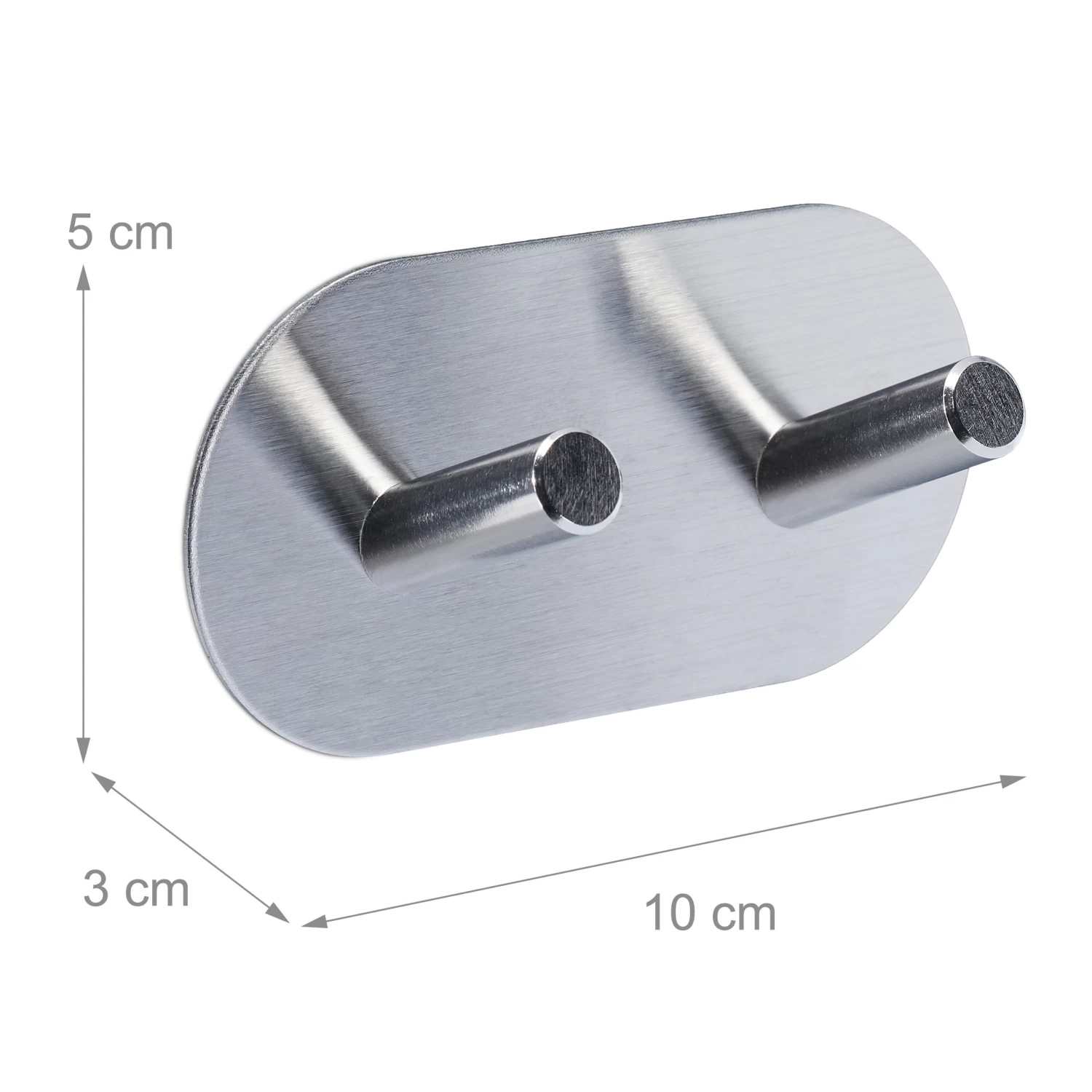 4er-Set: Handtuchhaken In Silber 4 4er-Set: Handtuchhaken In Silber – Bild 4