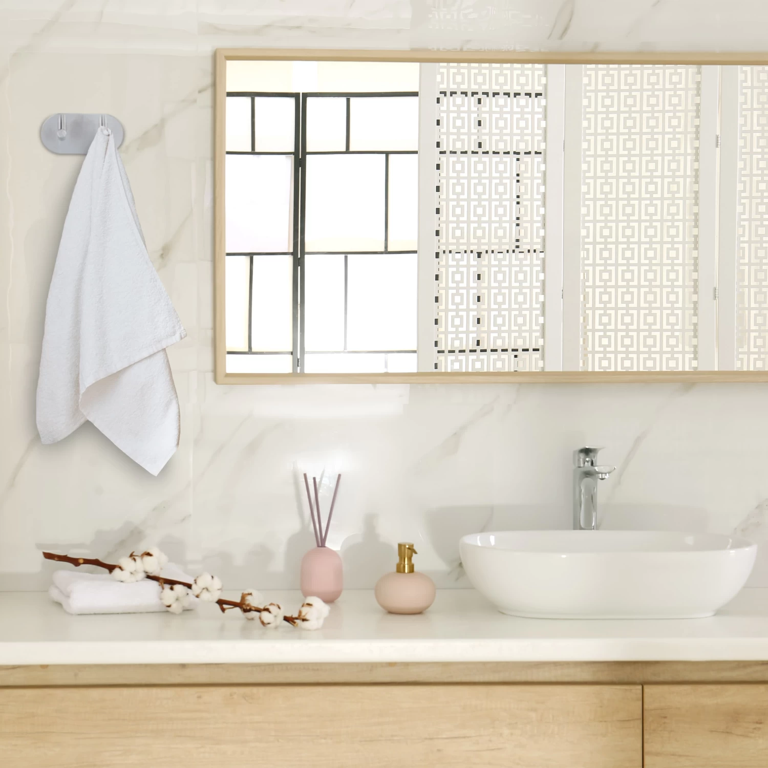 4er-Set: Handtuchhaken In Silber 5 4er-Set: Handtuchhaken In Silber – Bild 5