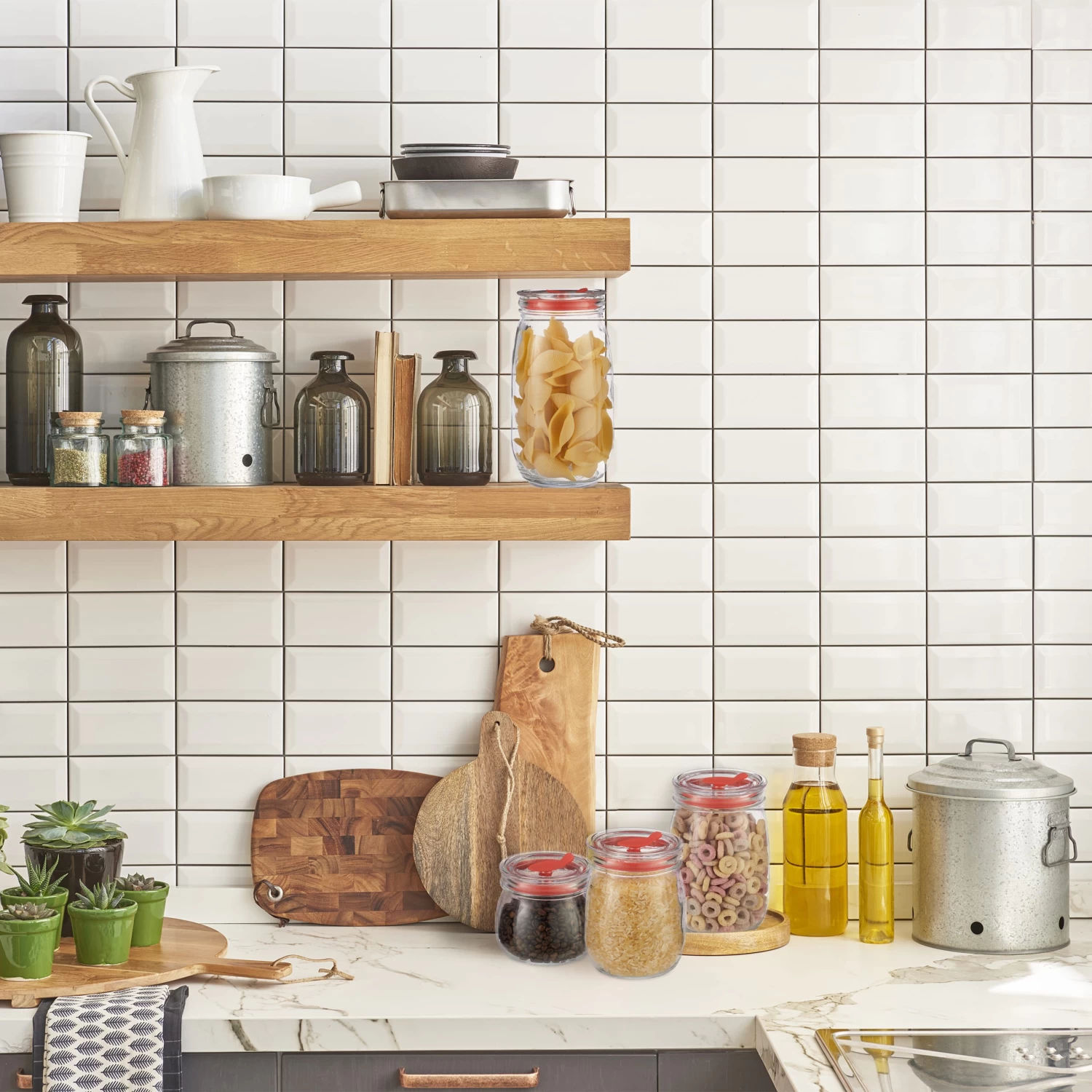 4er Set Vorratsgläser In Transparent 2 4er Set Vorratsgläser In Transparent – Bild 2