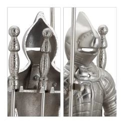 4tlg. Kaminbesteck In Silber -Relaxdays relaxdays 4tlg kaminbesteck in silber 6