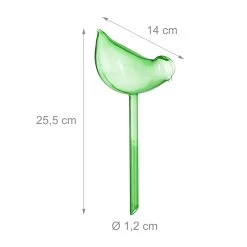 4x Bewässerungskugeln "Vogel" In Grün 11 4x Bewässerungskugeln "Vogel" In Grün -Relaxdays relaxdays 4x bewasserungskugeln vogel in grun 3