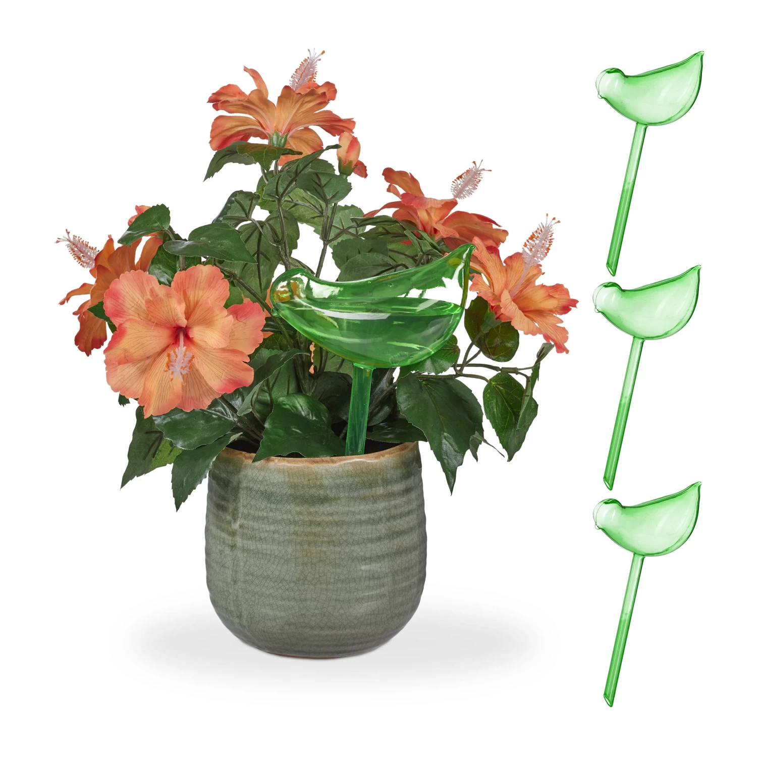 4x Bewässerungskugeln "Vogel" In Grün 8 4x Bewässerungskugeln "Vogel" In Grün – Bild 8