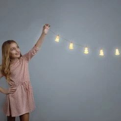 4x Einhornlichterkette In Weiß/ Rosa - (L)160 Cm -Relaxdays relaxdays 4x einhornlichterkette in weiss rosa l 160 cm 2