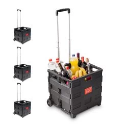 4x Einkaufstrolley In Schwarz - (B)42 X (H)100 X (T)37 Cm 15 4x Einkaufstrolley In Schwarz - (B)42 X (H)100 X (T)37 Cm -Relaxdays relaxdays 4x einkaufstrolley in schwarz b 42 x h 100 x t 37 cm 7