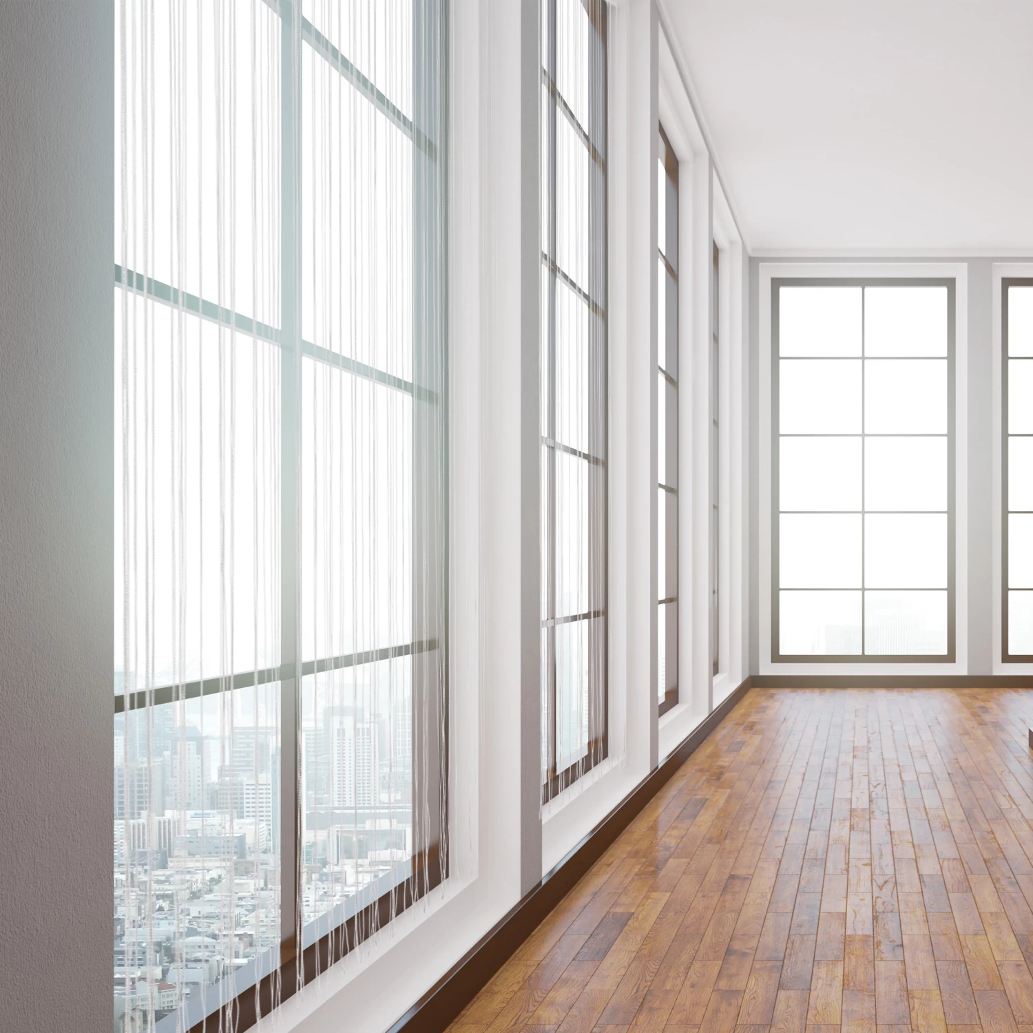 4x Fadenvorhang In Weiß - (L)245 X (B)145 Cm 3 4x Fadenvorhang In Weiß - (L)245 X (B)145 Cm – Bild 3