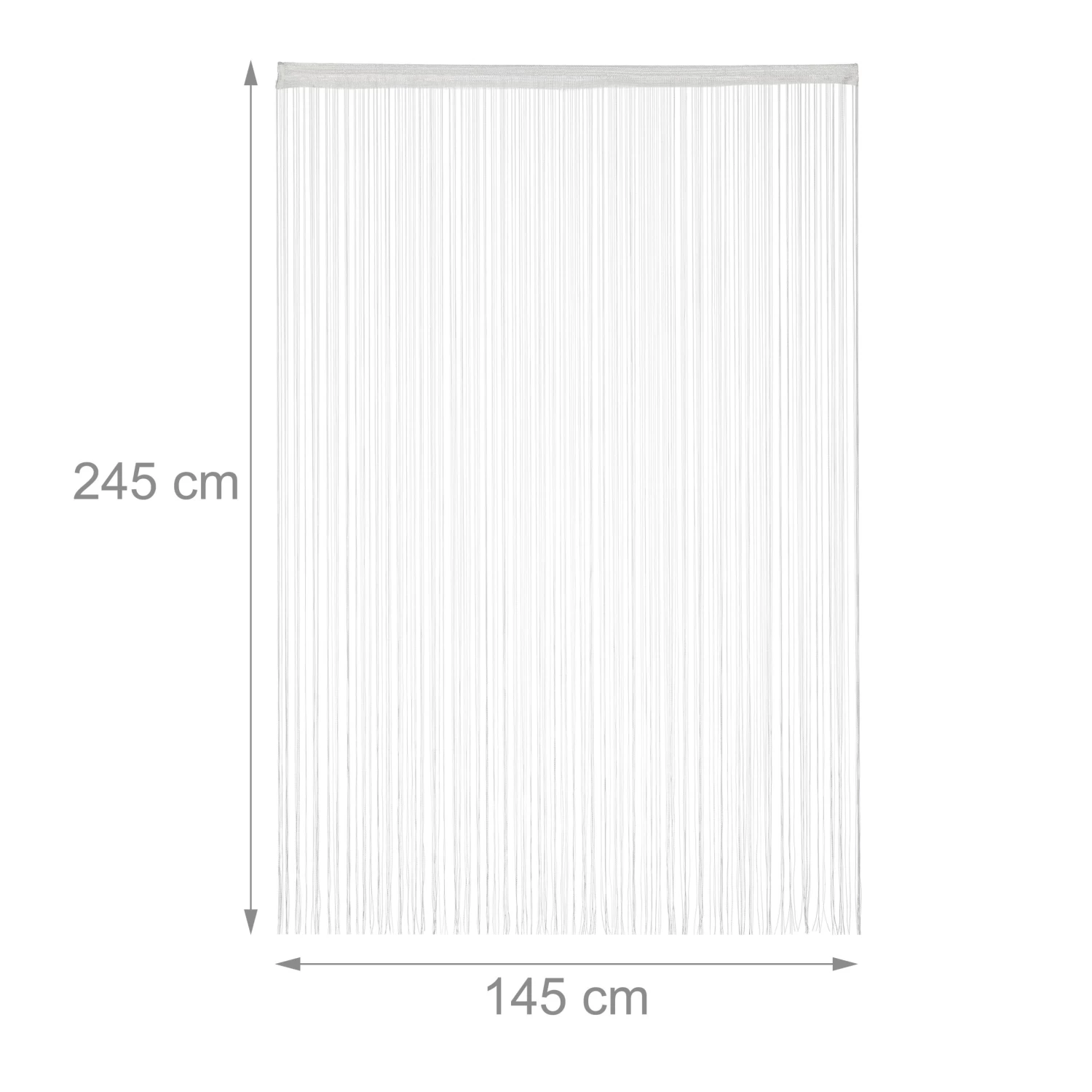 4x Fadenvorhang In Weiß - (L)245 X (B)145 Cm 4 4x Fadenvorhang In Weiß - (L)245 X (B)145 Cm – Bild 4