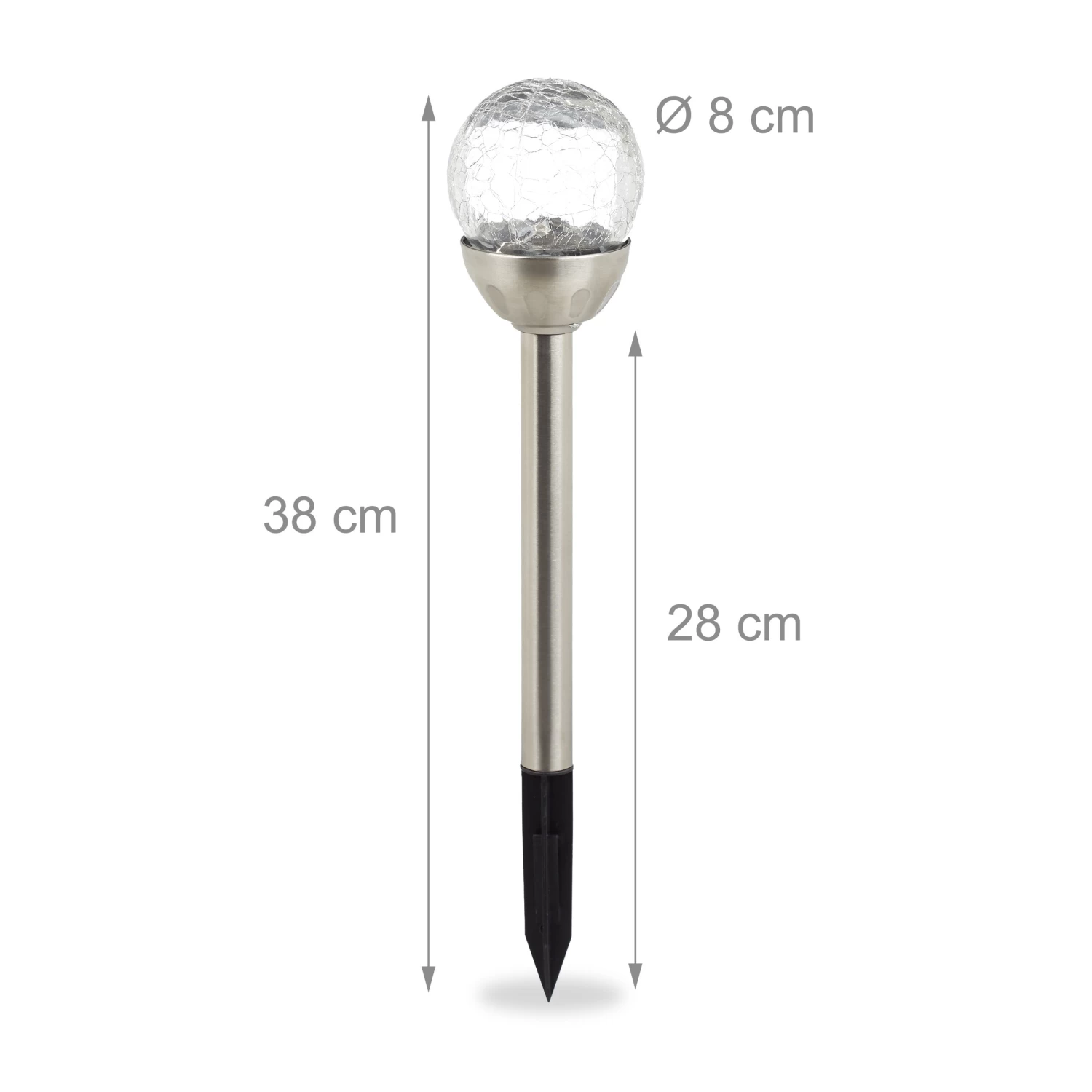 4x Gartenleuchte In Silber 4 4x Gartenleuchte In Silber – Bild 4