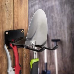 4x Gerätehalter In Schwarz -Relaxdays relaxdays 4x geratehalter in schwarz 2