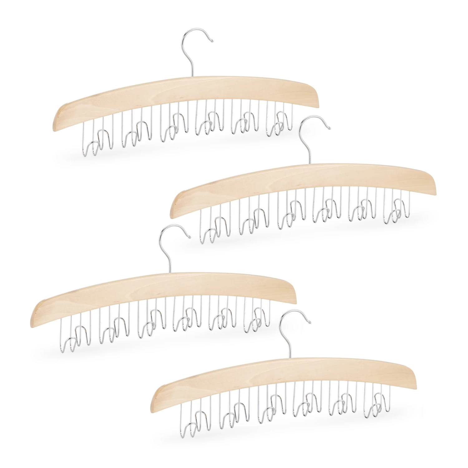4x Gürtelhalter In Natur/ Silber 1 4x Gürtelhalter In Natur/ Silber