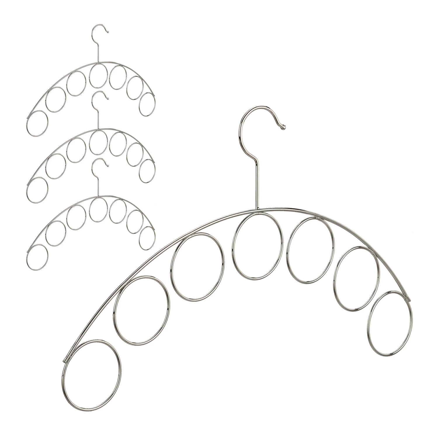 4x Kleiderbügel In Silber 1 4x Kleiderbügel In Silber