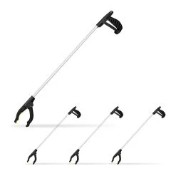 4x Müllgreifer In Silber/Schwarz