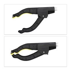 4x Müllgreifer In Silber/Schwarz -Relaxdays relaxdays 4x mullgreifer in silber schwarz 6