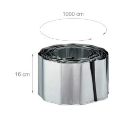 4x Rasenkante In Silber 10 4x Rasenkante In Silber -Relaxdays relaxdays 4x rasenkante in silber 3