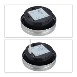 4x Solarlampe In Transparent -Relaxdays relaxdays 4x solarlampe in transparent 6