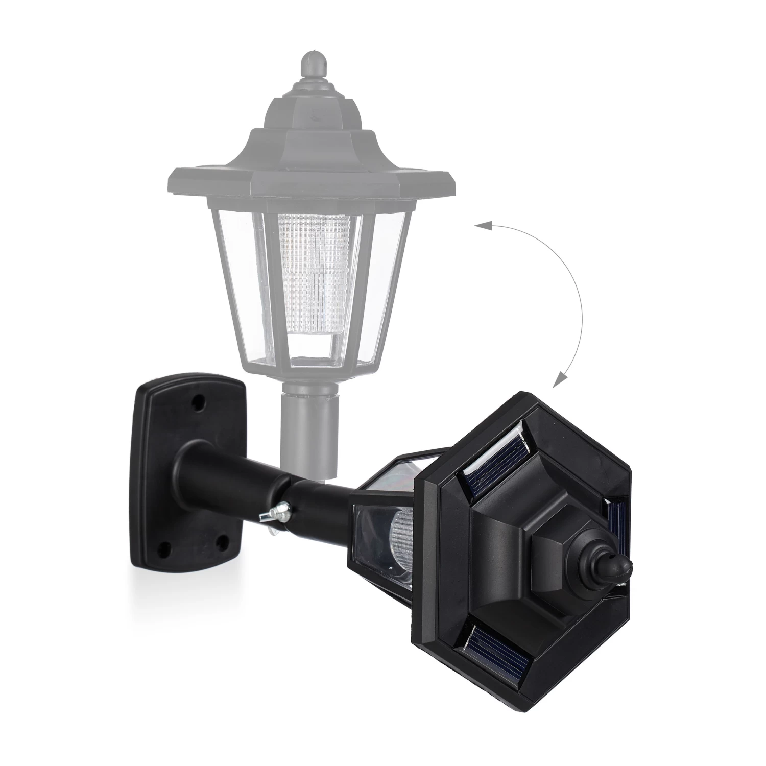 4x Solarlaterne In Schwarz 6 4x Solarlaterne In Schwarz – Bild 6