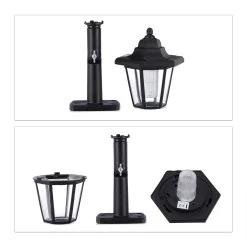 4x Solarlaterne In Schwarz 13 4x Solarlaterne In Schwarz -Relaxdays relaxdays 4x solarlaterne in schwarz 6