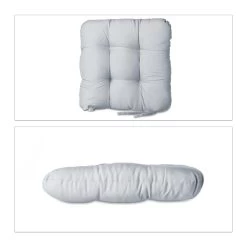 4x Stuhlkissen In Grau - (B)36 X (T)36 Cm