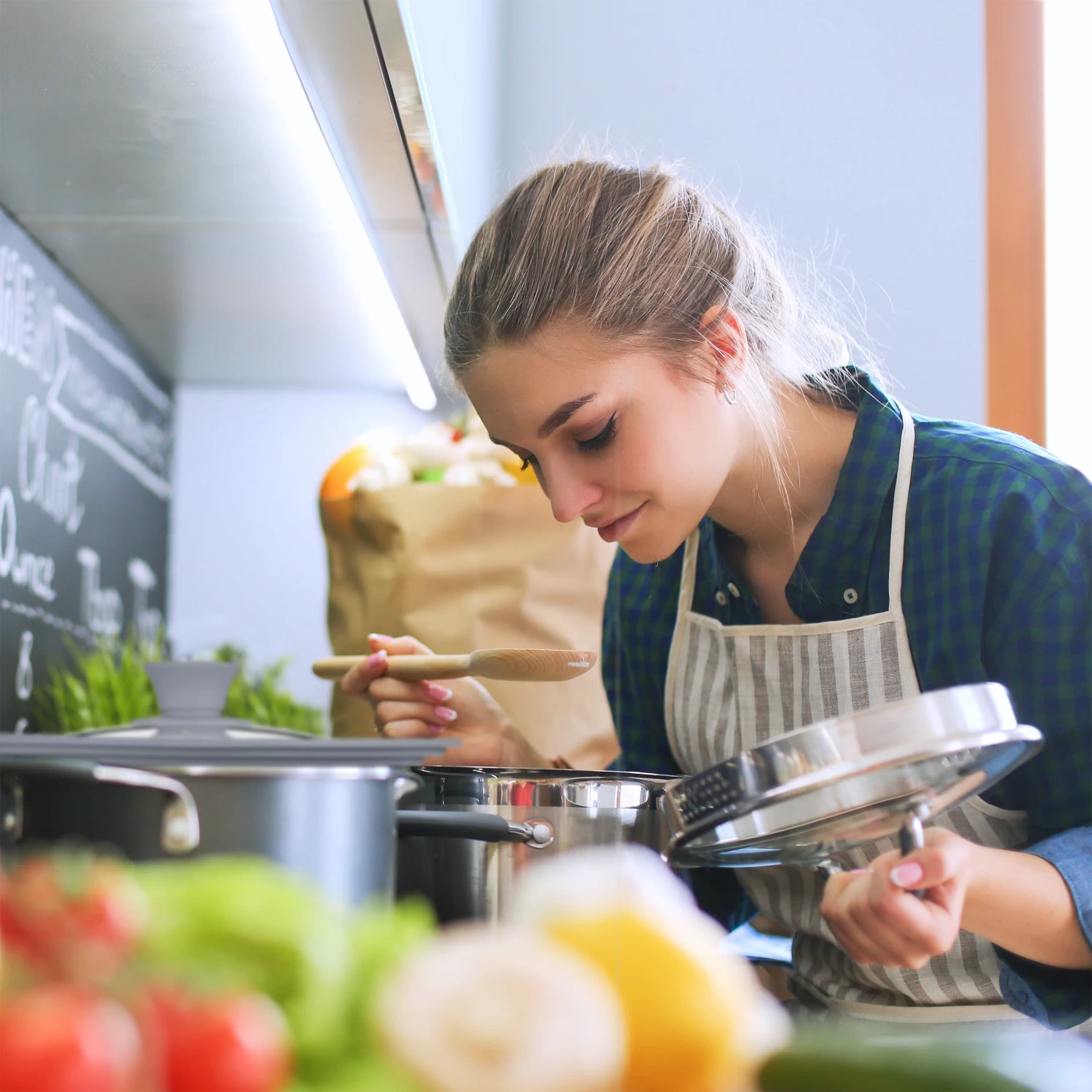 4x Topfdeckel In Schwarz - Ø22-26 Cm 3 4x Topfdeckel In Schwarz - Ø22-26 Cm – Bild 3