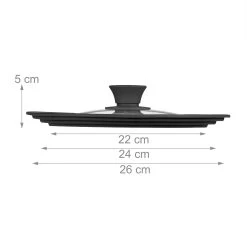 4x Topfdeckel In Schwarz - Ø22-26 Cm 9 4x Topfdeckel In Schwarz - Ø22-26 Cm -Relaxdays relaxdays 4x topfdeckel in schwarz o22 26 cm 3