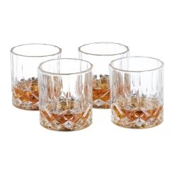 4x Whiskygläser In Transparent - 200 Ml -Relaxdays relaxdays 4x whiskyglaser in transparent 200 ml 6