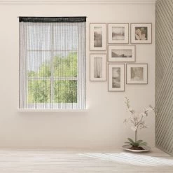 5 X Fadenvorhang "Glitzer" In Schwarz - (L)245 X (B)90 Cm -Relaxdays relaxdays 5 x fadenvorhang glitzer in schwarz l 245 x b 90 cm 1