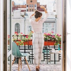 5 X Fadenvorhang "Glitzer" In Weiß - 90 X 245 Cm -Relaxdays relaxdays 5 x fadenvorhang glitzer in weiss 90 x 245 cm 2