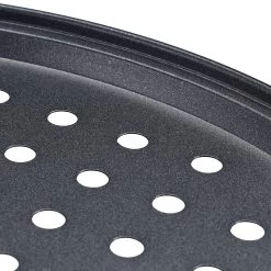 5 X Pizzablech In Anthrazit - ∅ 29,5 Cm -Relaxdays relaxdays 5 x pizzablech in anthrazit 29 5 cm 5