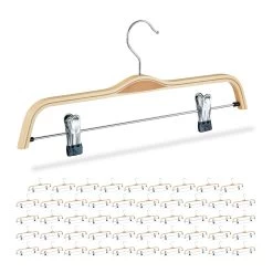 50x Hosenbügel In Natur