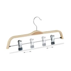 50x Hosenbügel In Natur -Relaxdays relaxdays 50x hosenbugel in natur 6