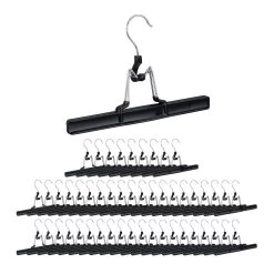 50x Hosenbügel In Schwarz