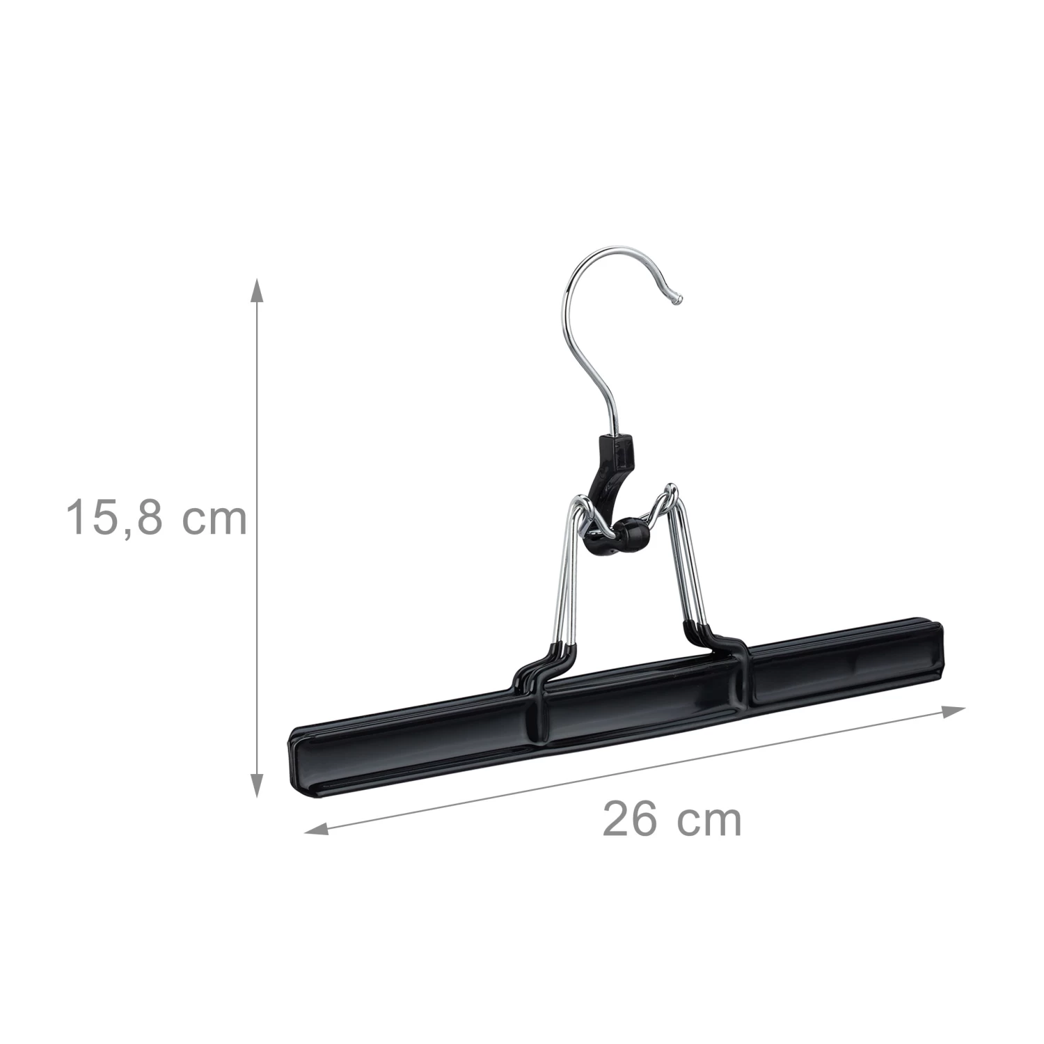 50x Hosenbügel In Schwarz 4 50x Hosenbügel In Schwarz – Bild 4