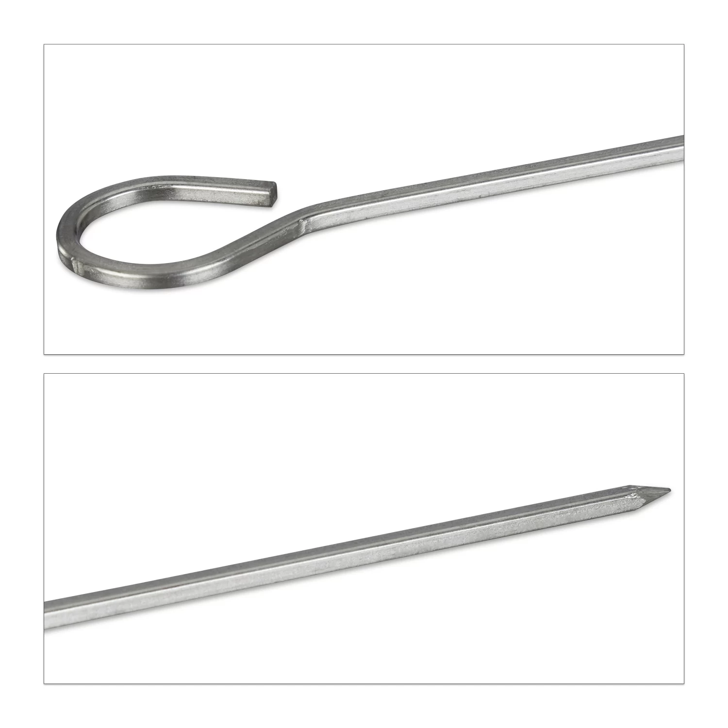 50x Schaschlikspieße In Silber 3 50x Schaschlikspieße In Silber – Bild 3