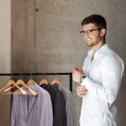 5x Kleiderbügel In Natur -Relaxdays relaxdays 5x kleiderbugel in natur 1