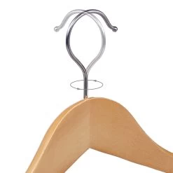 5x Kleiderbügel In Natur -Relaxdays relaxdays 5x kleiderbugel in natur 5