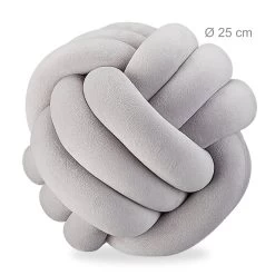 5x Knotenkissen In Gray -Relaxdays relaxdays 5x knotenkissen in gray 3
